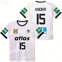 2026 German New Dhb Handball Jersey T-Shirts Quick Drying Breathable Sportswear Short Sleeved Men's Outdoor Fitness Casual Tops