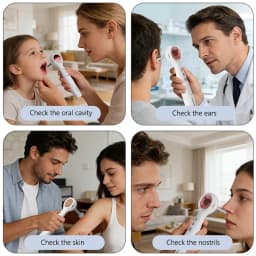 Visual Otoscope Camera 1.38'' Screen Digital Ear Cleaner HD1080P Video Ear Endoscope 6LEDs Ear Wax Removal Tool for Adults Kids