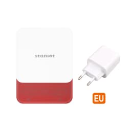 Staniot Indoor Siren Alarm 115dB High Decibel Wireless 433MHz Anti-Theft Smart Home Devices Waterproof House Alarm System
