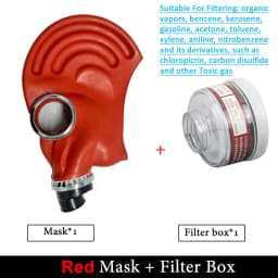 Ghost 64 Full Head Hood Gas Mask Respirator Painting Spray Chemical Prevention Breath Control Mask Halloween Work Safety