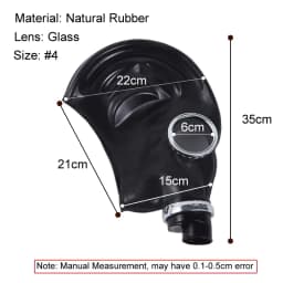 Ghost 64 Full Head Hook Gas Mask Respirator Painting Spray Pesticide Pesticide Chemical Prevention Breath Control Mask Halloween