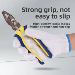 Nylon - Cotton Labor - protection Gloves with White Thread - Wear - resistant, Thickened, Pure - Cotton, for Men and Women