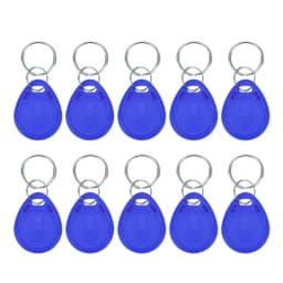 5YOA 10pcs 125KHz Read-Only RFID TK4100 EM4100 Proximity Keyfobs Smart Secure Door Entry Access Control ID Keychain Token Tag