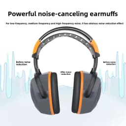 Premium Upgraded Soundproof Earmuffs Adjustable Anti-noise Headphones Ideal for Shooting Sleep Learning Mute Protection Headset