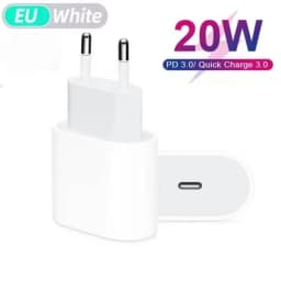 PD20W Fast Charger European Standard Plug Adapter with USB-C Interface 20W Disguised Fast Charging Head