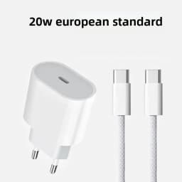 PD20W Fast Charger European Standard Plug Adapter with USB-C Interface 20W Disguised Fast Charging Head