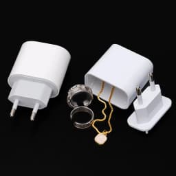 PD20W Fast Charger European Standard Plug Adapter with USB-C Interface 20W Disguised Fast Charging Head