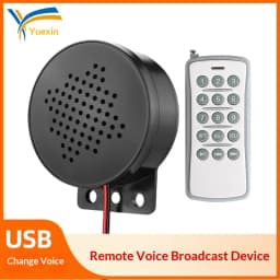 Wireless Remote Voice Announcer Outdoor Weatherproof Alarm Speaker USB Access Control Escalator Elevator Safety Reminder YX60