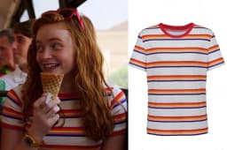 2026 Max Mayfield Cosplay Costume Max Striped T-Shirt Women Girl Casual Coat Max Mayfield Colorful Striped Women Men T Shirt Top