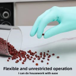 Reusable Thickened Nitrile Cleaning Gloves, Latex-Free Waterproof Household Gloves for Dishwashing & Laundry