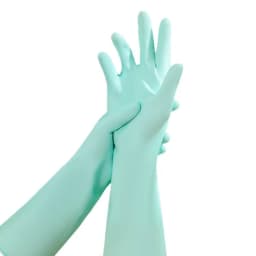 Reusable Thickened Nitrile Cleaning Gloves, Latex-Free Waterproof Household Gloves for Dishwashing & Laundry