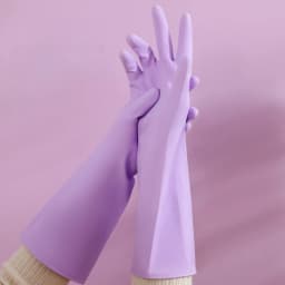 Reusable Thickened Nitrile Cleaning Gloves, Latex-Free Waterproof Household Gloves for Dishwashing & Laundry