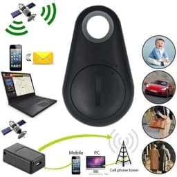 1/2pcs Mini Fashion Smart Dog Pets Bluetooth 4.0 GPS Tracker Anti-Lost Alarm Tag Wireless Child Bag Wallet Key Finder Locator