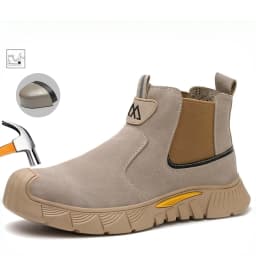 Steel Toe Safety Shoes for Men Women Slip Resistant Work Shoes Sneaker Outdoor Protective Work Shoes Outdoor Security Boots Men