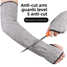 5-level Anti Cutting Sleeve Arm Protection Wear-resistant Scratch Resistant Lifting Glass Oil ResistantSlaughterBreathableGloves