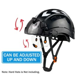 CE Visor For Safety Helmet Construction Hard Hat Accessories Safety Goggles for Helmet Replacement PC Material Eye Protector ANS