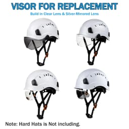 CE Visor For Safety Helmet Construction Hard Hat Accessories Safety Goggles for Helmet Replacement PC Material Eye Protector ANS