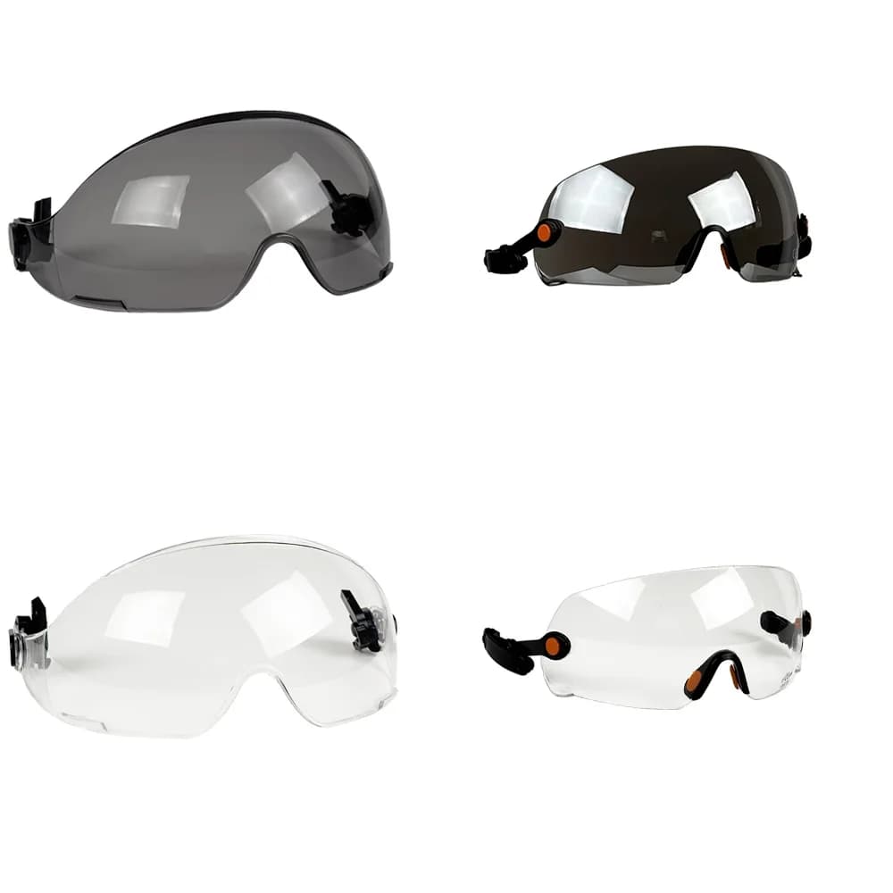 CE Visor For Safety Helmet Construction Hard Hat Accessories Safety Goggles for Helmet Replacement PC Material Eye Protector ANS