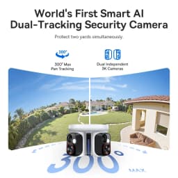 Baseus Security X1 Pro Outdoor Dual Camera Wireless 3K Camera Solar Panel Face Recognition Smart AI Tracking Security Camera
