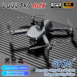 L600 PRO MAX GPS Drone Professional 4K Camera 3-axis Gimbal Aerial UVA 5G FPV Brush Avoiding Obstacle Folding Quadcopter Drones