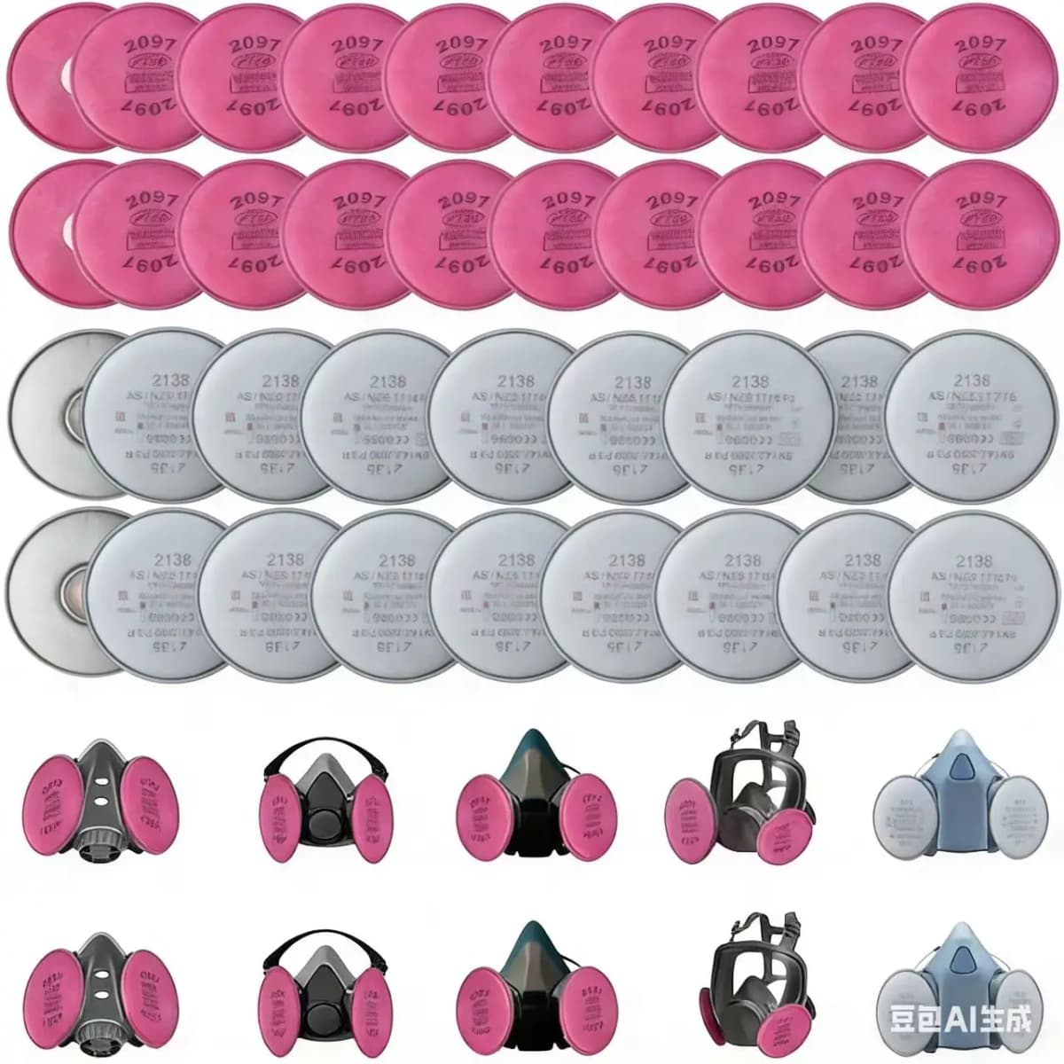 2135/2138 P3 R Particulate Filter with Nuisance Level for 3M 6800 7502 6200 Series Respirator Dust Mask
