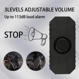 Wireless Vibration Alarm Waterproof Motorcycle Electric Bicycle Alarm Remote Control Anti-loss Safety Sensor USB Charging