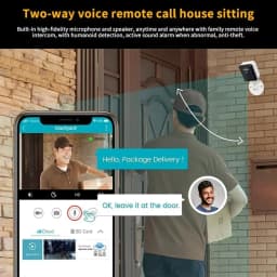 5MP Mini Security Camera Wireless WiFi Indoor Cam with Motion Detection, Smart Life Baby Monitor for Home Surveillance Tuya