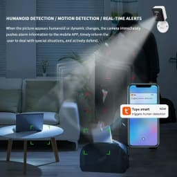 5MP Mini Security Camera Wireless WiFi Indoor Cam with Motion Detection, Smart Life Baby Monitor for Home Surveillance Tuya
