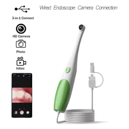 Camera Oral Endoscope Visual HD Borescope with 8 LED Light Handheld Oral Care For Android/PC