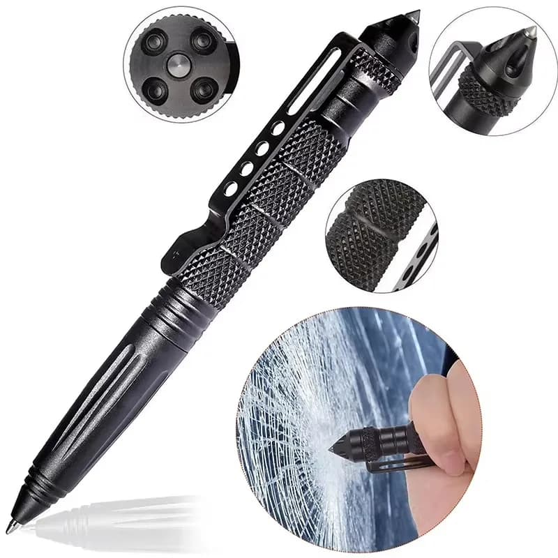 1-4Pcs Tactical Pen Multifunction Aluminum Alloy Outdoor Camping Security Survival Tactical Tools Emergency Glass Breaker Pen