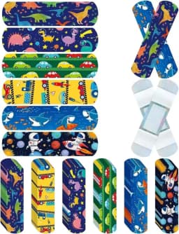 48Pcs Cartoon Band Aid Set for Kids - Healing Wound Plaster Patches First Aid Skin Tape Adhesive Bandaids