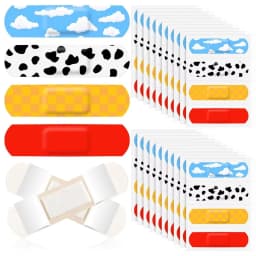48Pcs Cartoon Band Aid Set for Kids - Healing Wound Plaster Patches First Aid Skin Tape Adhesive Bandaids