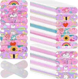 48Pcs Cartoon Band Aid Set for Kids - Healing Wound Plaster Patches First Aid Skin Tape Adhesive Bandaids