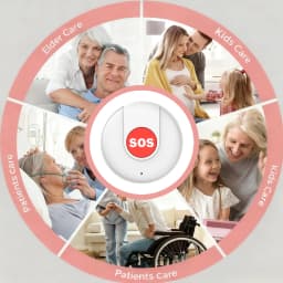 Tuya WiFi SOS Button APP Alert Emergency Panic Alarm Button For Wireless Security Alarm Device for Elderly Kids Home Safety