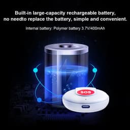 Tuya WiFi SOS Button APP Alert Emergency Panic Alarm Button For Wireless Security Alarm Device for Elderly Kids Home Safety