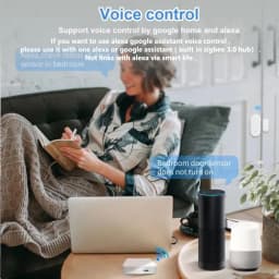 Zigbee 3.0 Door Window Sensor,Door Open Closed Detector,Smart Home Security Alarm System Contact Sensor For Z2M Home Assistant