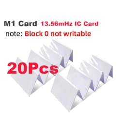 20/50/100 MF S50 Classic 1K M1 RFID Keyfob Tag Token 13.56Mhz IC Cards Proximity Smart 0.8mm For Access Control System ISO14443A