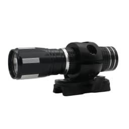 JOAXOR Tactical Helmet Flashlight White LED 60° Rotation Side Mount USB Rechargeable Quick Detach Handheld Light