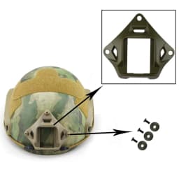 Tactical FAST Helmet NVG Mount Hunting Airsoft Helmet Shroud Adapter for ACH MICH PASGT Tactical Night Vision Accessories