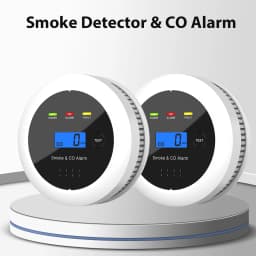 Independent Smoke Detector Carbon Monoxide Alarm Combo,2 in 1 Smoke & CO Alarm for Home Security Protection Smoke Alarm