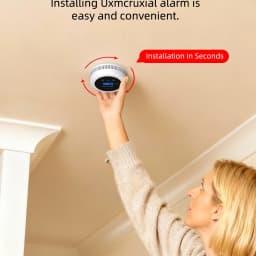 Independent Smoke Detector Carbon Monoxide Alarm Combo,2 in 1 Smoke & CO Alarm for Home Security Protection Smoke Alarm