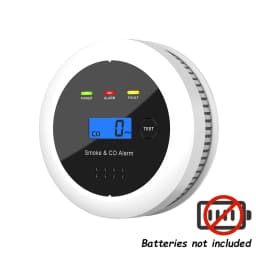Independent Smoke Detector Carbon Monoxide Alarm Combo,2 in 1 Smoke & CO Alarm for Home Security Protection Smoke Alarm