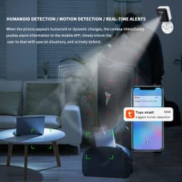 Tuya Smart Mini 5MP WiFi IP Camera Indoor Wireless Color Night Home Security AI Human Detect CCTV Surveillance Block Camera