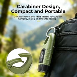 Multi-functional Solar Hand-Crank Rechargeable Emergency Flashlight with Strong Light for Outdoor Use