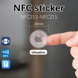 NFC 215 Programmable Google Review Acrylic Stickers Card NFC Station Table 13.56Mhz Waterproof NFC Stand Google Review Card 213