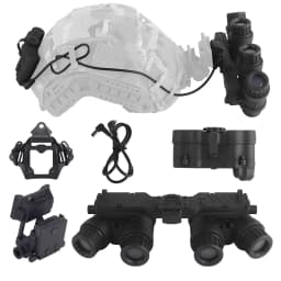 NVG 18 Tactical Helmet Night Vision Goggles, Model MICH M88, FAST FMA Air Gun, L4G24, Helmet Seat PVS-15
