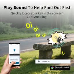 RSH Security Tracker Wallet Luggage Coffer Box Locator Anti Lose for Android Smart Tag Work With Google Find for Samsung OnePlus