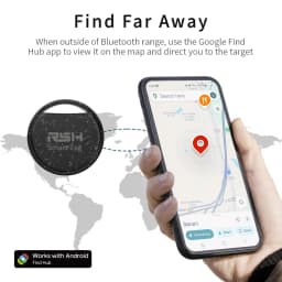 RSH Security Tracker Wallet Luggage Coffer Box Locator Anti Lose for Android Smart Tag Work With Google Find for Samsung OnePlus