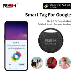 RSH Security Tracker Wallet Luggage Coffer Box Locator Anti Lose for Android Smart Tag Work With Google Find for Samsung OnePlus