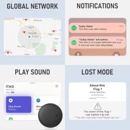 GPS Tag Air Tracker Smart Bluetooth Tracker, Keys Finder Item Locator SmartTag Phone Finder for Apple Find My (Only iOS)